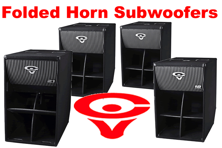 Cerwin Vega Folded Horn Subs